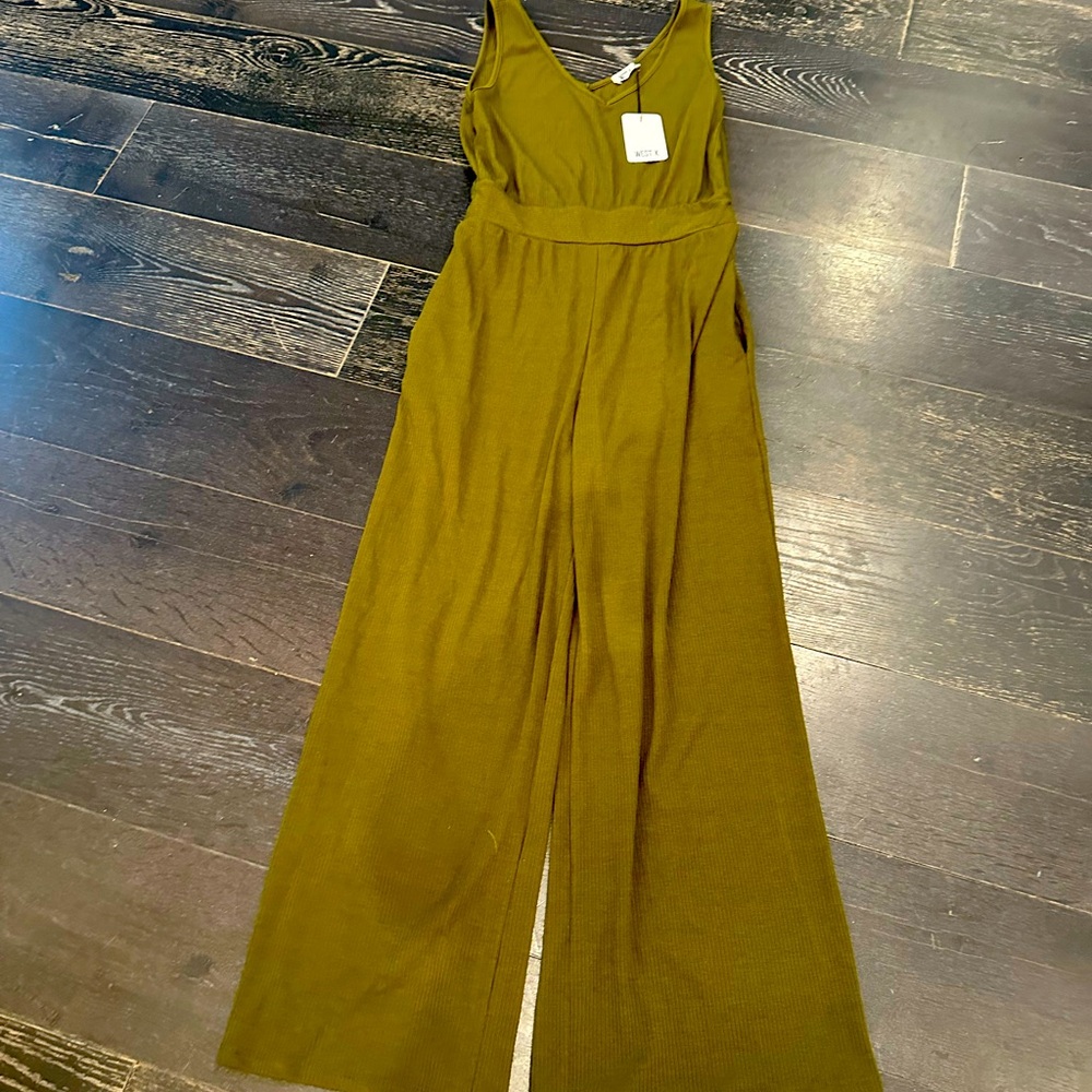 NWT west K olive green jumpsuit